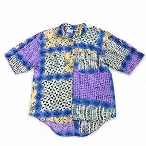 Vtg Passports of Pier 1 Imports Button Up Shirt - Size L